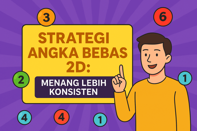 Ilustrasi strategi colok jitu dalam permainan angka bebas togel online